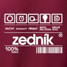 Čárový kód zedník