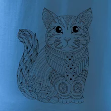Kočka sedící mandala
