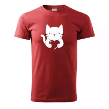 Kočka drží srdce