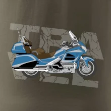 Cestovní motorka Amerika modrá