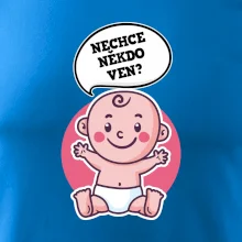 Nechce někdo ven - Triko pro porodní asistentku