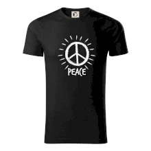 Peace symbol černobílý