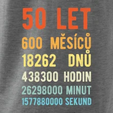 Narozeniny 50 přepočet času