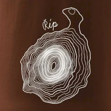 Říp - vrstevnice psací