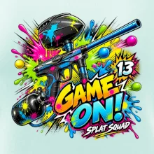 Barevná exploze game on paintball