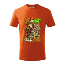 Halloweenský koledník s pytlem strašidelných sladkostí
