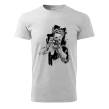 Fotograf kreslený tužkou