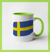 Švédsko vlajka štětkou