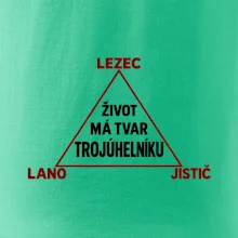 Lezec lano jistič životní trojúhelník