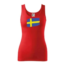 Švédsko vlajka štětkou