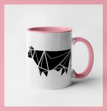 Origami kráva z boku