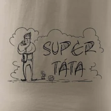 Kreslený nápis super táta