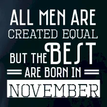 All men are created equal november