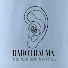 Barotrauma můj nejhorší nepřítel ucho s uzlem v lince
