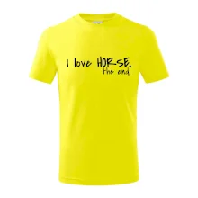 I love horse the end.