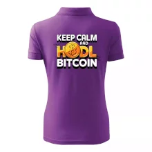 3D nápis Keep Calm and HODL Bitcoin