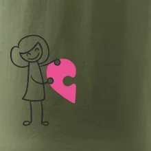 Párová trička puzzle postavička