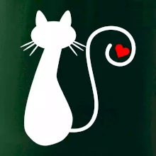 Zamilovaná kočka ocásek