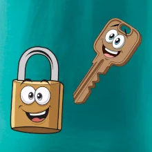 Parové triko - Zámek a klíč