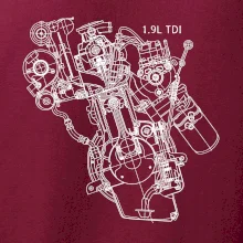 Motor Škoda/ VW 1.9L  TDI z boku