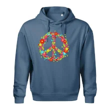 Peace symbol červené květiny