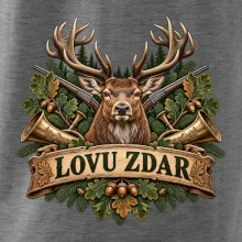 Lovu zdar myslivecký erb s jelenem