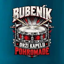 Bubeník drží kapelu pohromadě - červený rockový buben