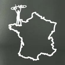 Cyklista / cyklistka nad Francií