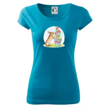 Velikonoční zajíček tulipány