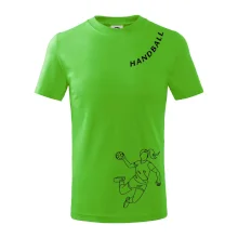 Handball nápis šikmo