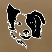 Border kólie obrys hlavy