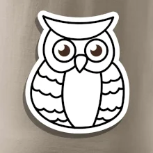 Sova kreslená na prsu