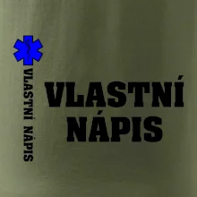 Hvězda života - vlastní nápis vpředu a vzadu Hvězda života - vlastní nápis vpředu a vzadu