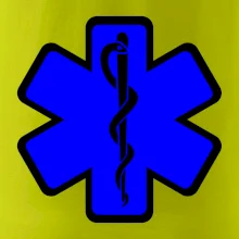 Rescue - Hvězda na prsu +  nápis na zádech