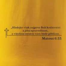 Citáty z bible - Matouš 6:33
