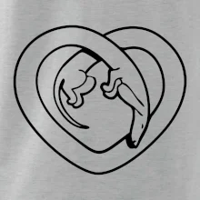 Jezevčík srdce - obrys