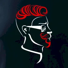 Borec s upraveným vousem