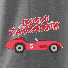 Budu závodník červené staré auto