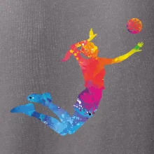 Volejbalistka splash s míčem