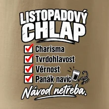 Listopadový chlap charisma a panák navíc