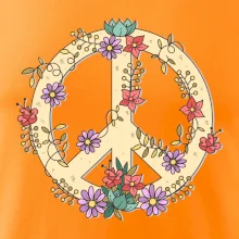 Peace symbol pískový