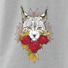 Rys s červenými růžemi  (Pecka design)