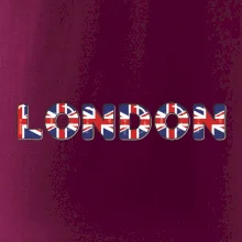 Nápis London vlajka