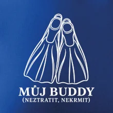 Můj buddy dvě překřížené potápěčské ploutve