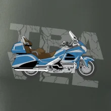 Cestovní motorka Amerika modrá