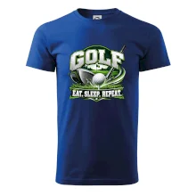 Golfová hůl s míčkem eat sleep repeat