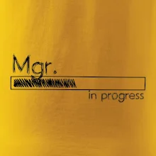 In progress titul Mgr.  magistr / magistra