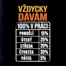 Vždycky dávám 100% v práci