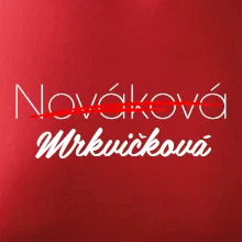 Svatební triko - změna příjmení