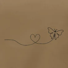 Dráha letu motýla - srdce